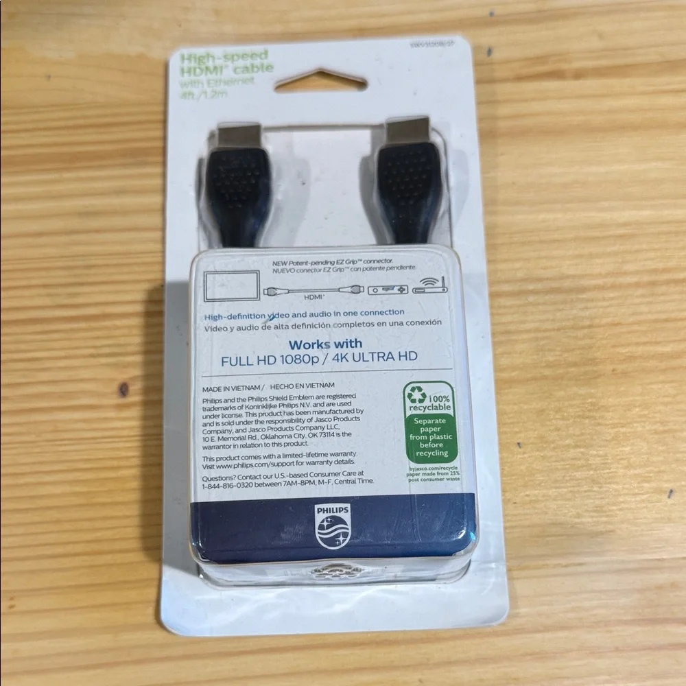 Philips Black High-Speed HDMI Cable with EZGrip Connectors